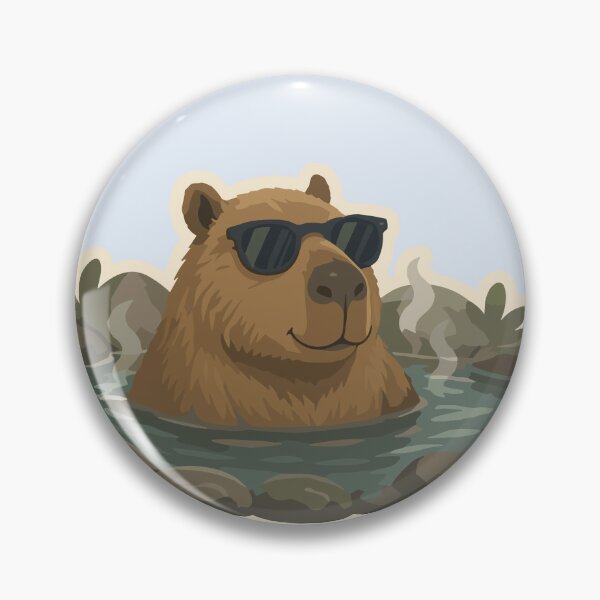 Item preview, Cool Capybara Hot Spring Relaxation designed and sold by American Spirit.