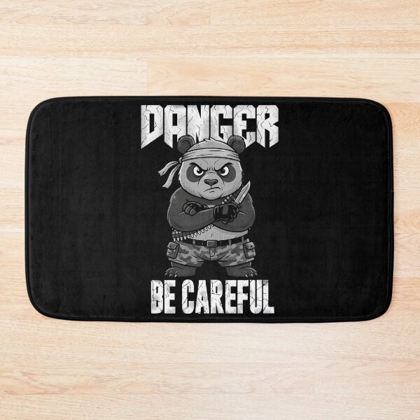 Item preview, Danger, Be Careful - Cute panda, Grunge design designed and sold by Eteriano.