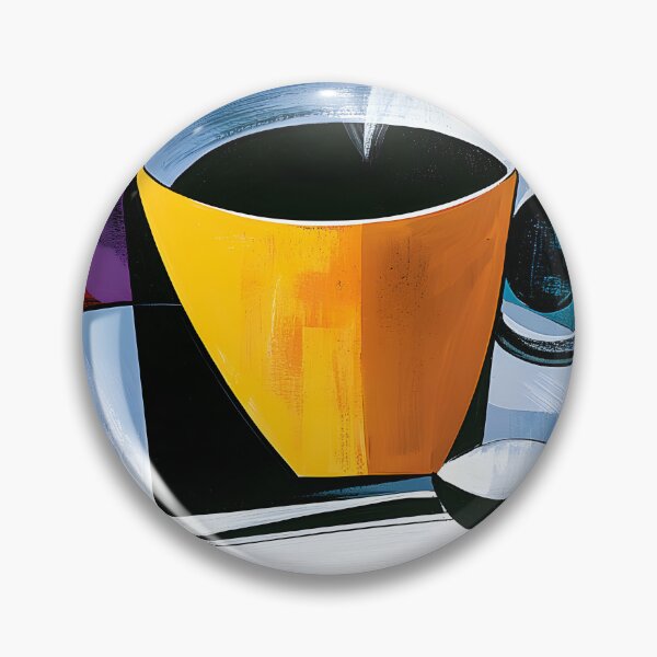 Item preview, Brewed in Bold Angles - Stylized Coffee Cup Alive with Abstract Geometry and Vibrant Modern Color designed and sold by OlfactoART Studio.