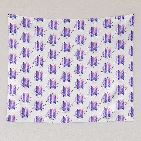 Item preview, Diseño de logotipo estético de galaxia de BTS | Camiseta gráfica abstracta de Kpop en morado y rosa designed and sold by Dimu Co..