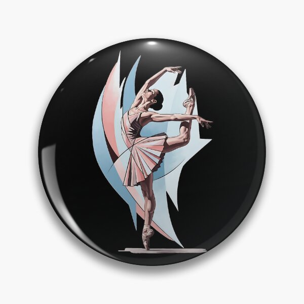 Item preview, Elegant Ballet Pink and Blue Dance Ballerina designed and sold by UrbanPrts.