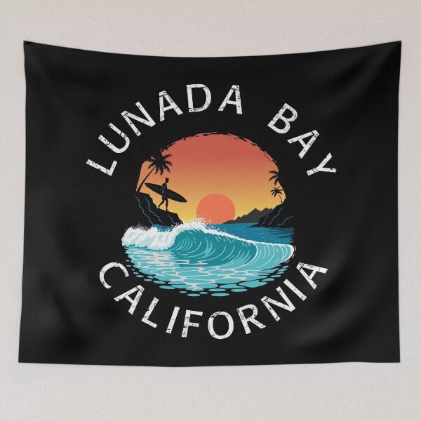 Item preview, Lunada Bay - California (with White Lettering) designed and sold by VelvetRoom.