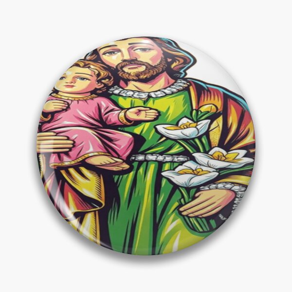 Item preview, Saint Joseph and Child – Radiant Devotion Design designed and sold by Cristhian Almanza.