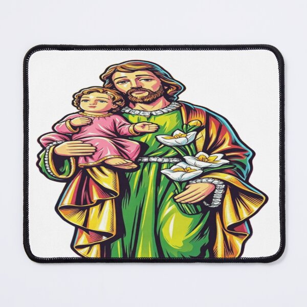 Item preview, Saint Joseph and Child – Radiant Devotion Design designed and sold by Cristhian Almanza.