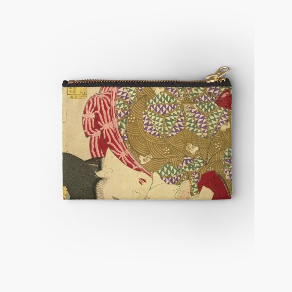 Item preview, Japanese Woman with White Cat - Vintage Ukiyo-e Art designed and sold by vekotpu.