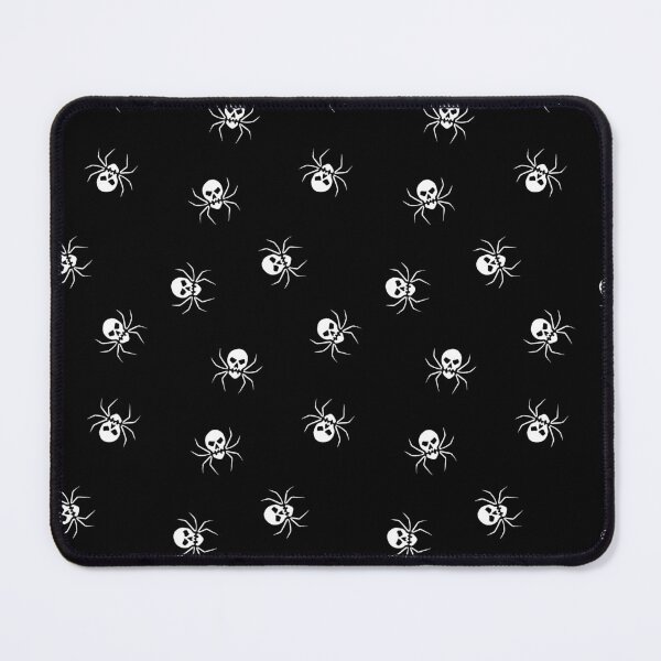 Item preview, Skull spiders on a black background designed and sold by Myriam Plante - artiste et auteure.