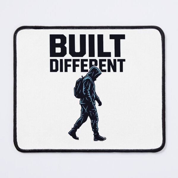 Item preview, Built Different Streetwear Hoodie Design – Motivational Urban Graphic Tee designed and sold by No Excuses .