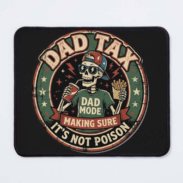 Item preview, Retro Skeleton Dad Tax Making Sure Its Not Poison Funny Dad Gift designed and sold by AdyKurniawan.