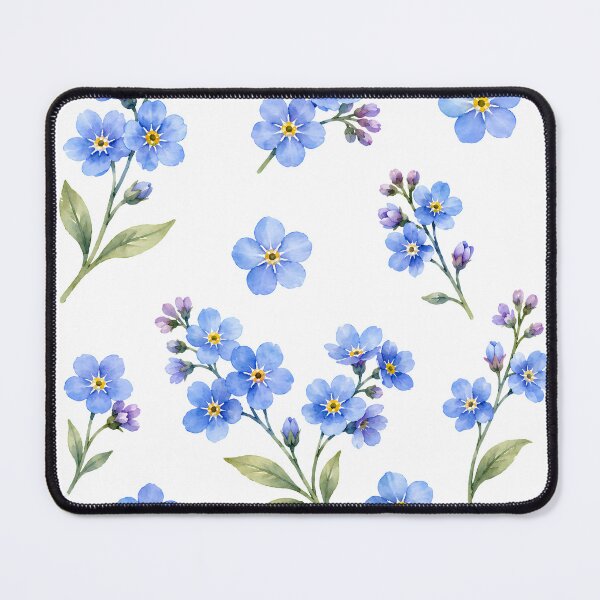 Item preview, Forget Me Not Watercolor Blue Flowers | Delicate Botanical Floral Art designed and sold by PnrArtDesign.