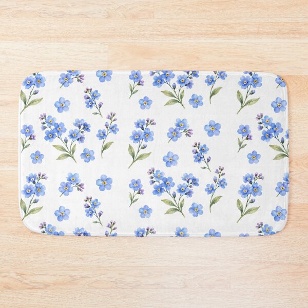 Item preview, Forget Me Not Watercolor Blue Flowers | Delicate Botanical Floral Art designed and sold by PnrArtDesign.