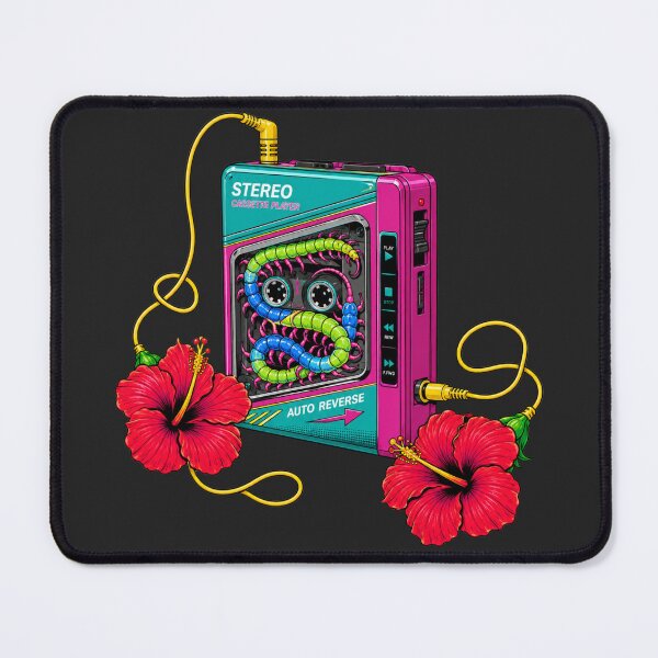 Item preview, Retro Cassette Centipede Surreal Fusion Art designed and sold by MarVan-Prints.
