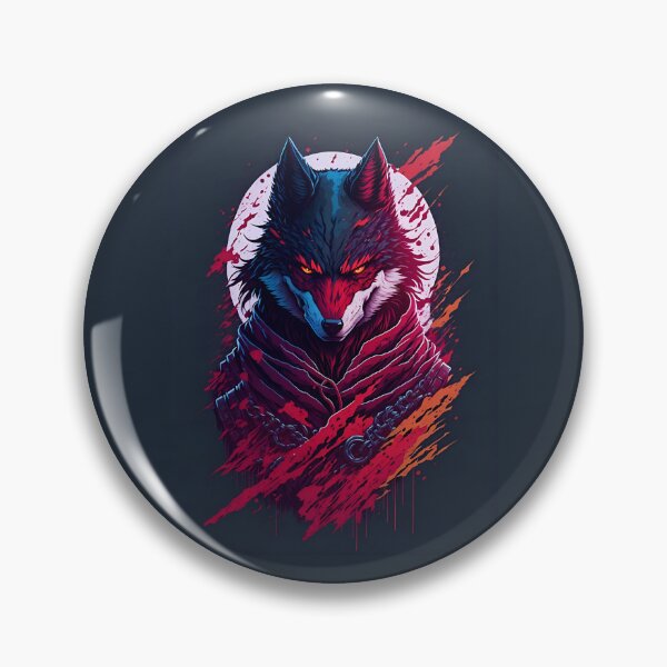 Item preview, Cyber Wolf Neon Fury Illustration designed and sold by Amr Siam.