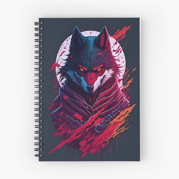 Item preview, Cyber Wolf Neon Fury Illustration designed and sold by Amr Siam.