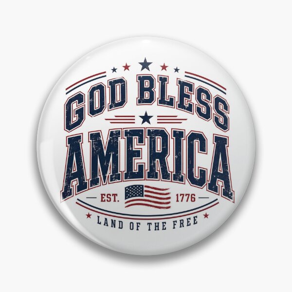 Item preview, God Bless America Est 1776 Land of the Free – Patriotic USA designed and sold by GibasVisuals.