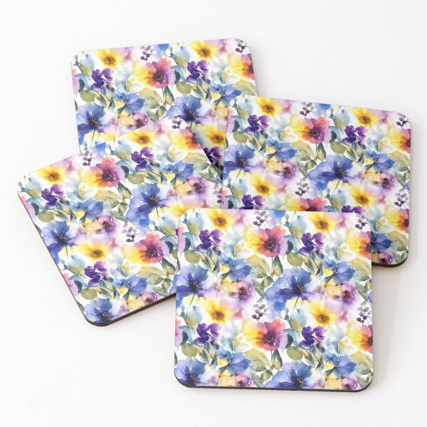 Item preview, Vibrant Watercolor Floral Seamless Pattern designed and sold by zenjiinspired.