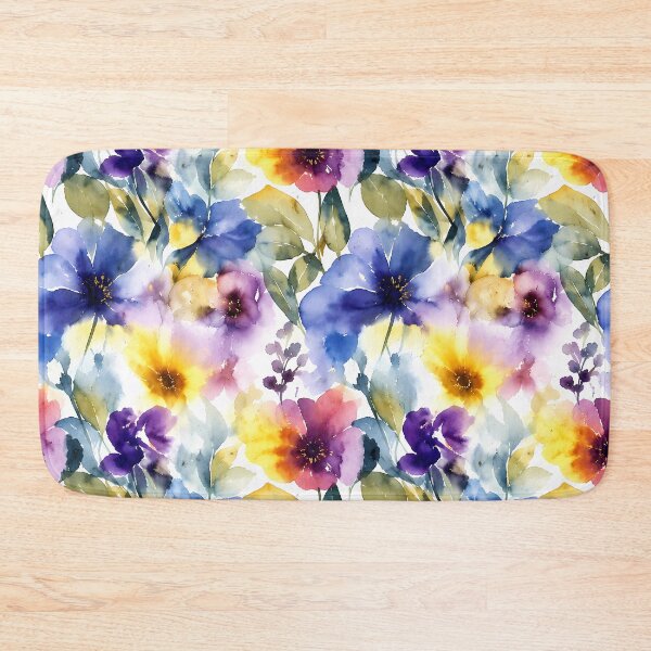 Item preview, Vibrant Watercolor Floral Seamless Pattern designed and sold by zenjiinspired.