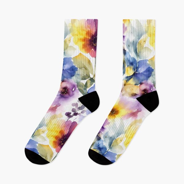 Item preview, Vibrant Watercolor Floral Seamless Pattern designed and sold by zenjiinspired.