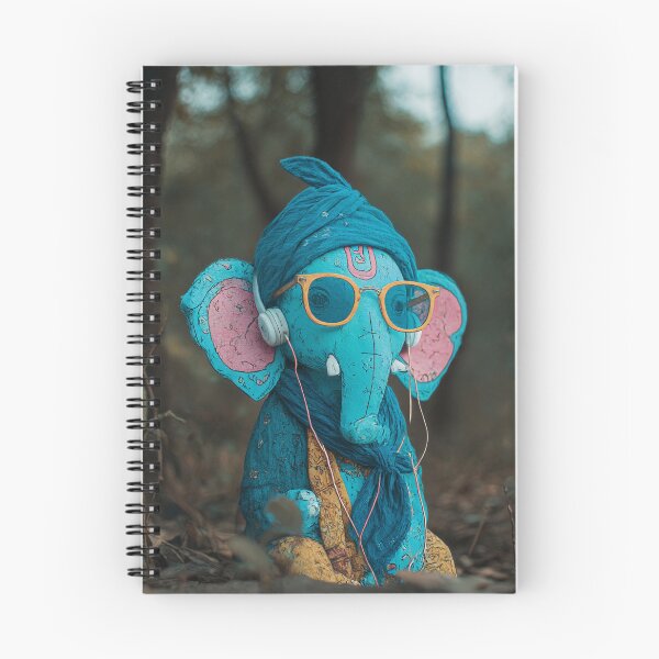 Item preview, Contemporary Ganesha with Yellow Glasses and Headphones Streetwear Art designed and sold by PANNARUK THAILAND.
