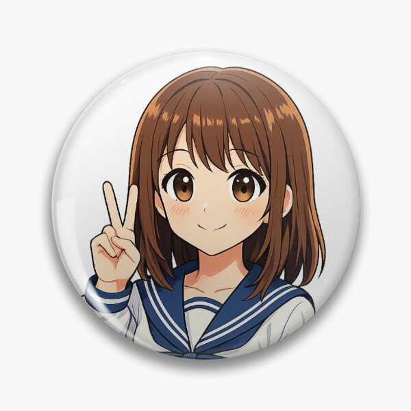 Item preview, Peace Sign Anime School Girl designed and sold by Subina.