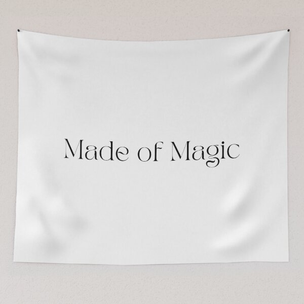 Item preview, Made of Magic – Minimal Black Typography Design designed and sold by KleanGirlAesthetics.