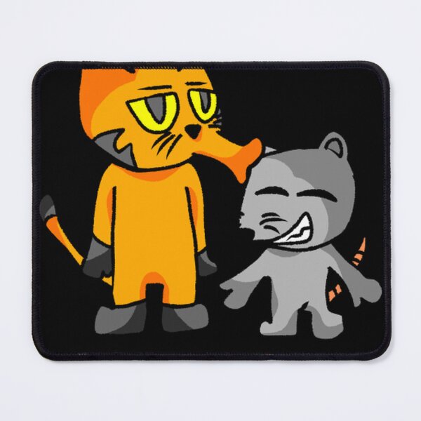 Item preview, Happy Kiss Cute Orange Tabby and Grey Cat Cartoon designed and sold by baresddeidago.