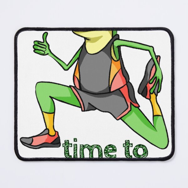 Item preview, Time To Exercise Funny Fitness Frog Stretching Cartoon designed and sold by baresddeidago.