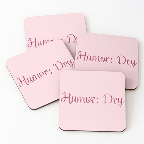 Item preview, Humor: Dry – Pink Minimal Typography Design  designed and sold by KleanGirlAesthetics.