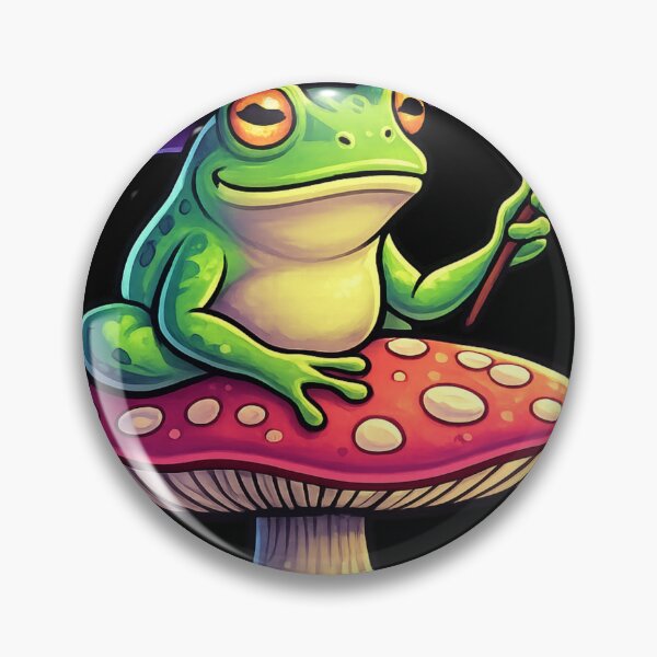 Item preview, Wizard Frog on Toadstool designed and sold by redsharkuk.