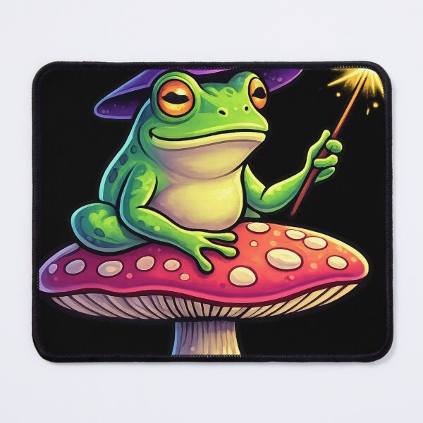 Item preview, Wizard Frog on Toadstool designed and sold by redsharkuk.