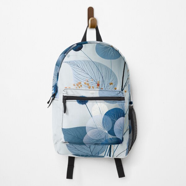 Item preview, Minimalist Blue Botanical Abstract Illustration designed and sold by SlowRegardArt.