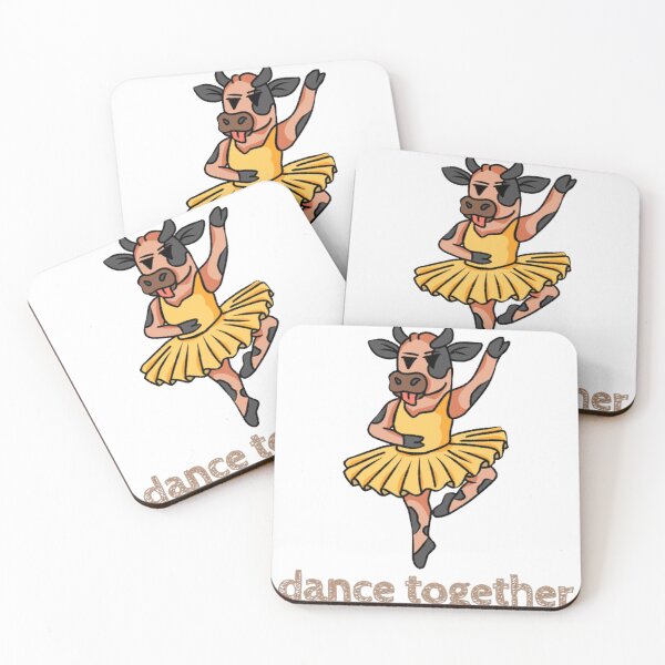 Item preview, Dance Together Cute Ballerina Cow in Yellow Tutu designed and sold by baresddeidago.