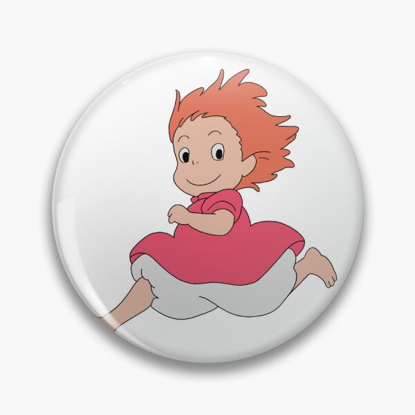 Item preview, Ponyo Cute Running Solo Poster Illustration designed and sold by Iska-Designs.