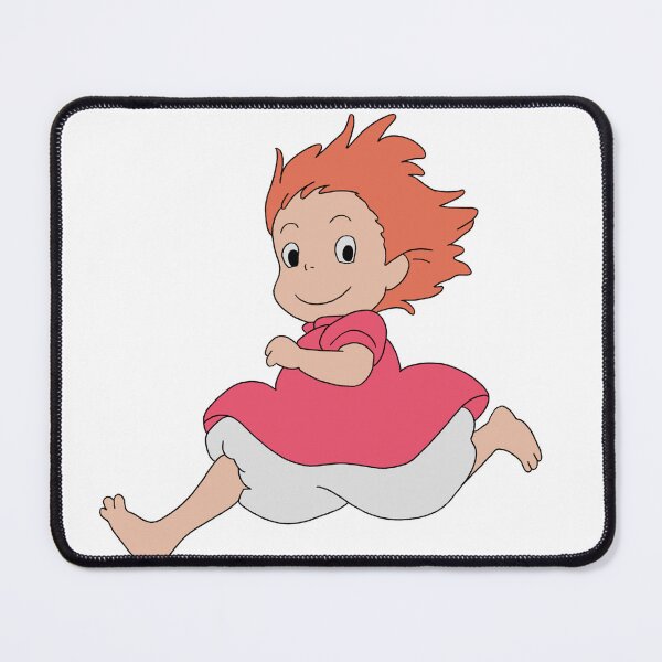 Item preview, Ponyo Cute Running Solo Poster Illustration designed and sold by Iska-Designs.