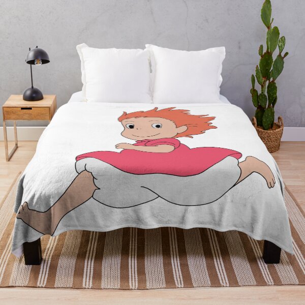 Item preview, Ponyo Cute Running Solo Poster Illustration designed and sold by Iska-Designs.