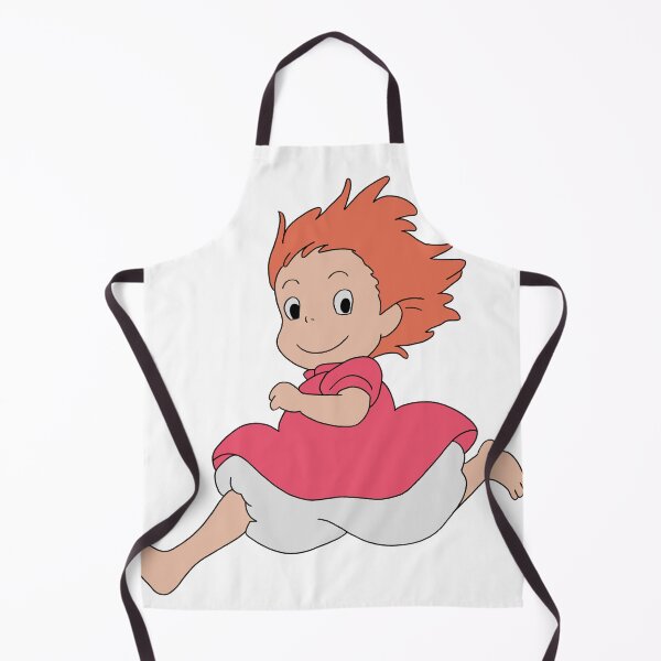 Item preview, Ponyo Cute Running Solo Poster Illustration designed and sold by Iska-Designs.