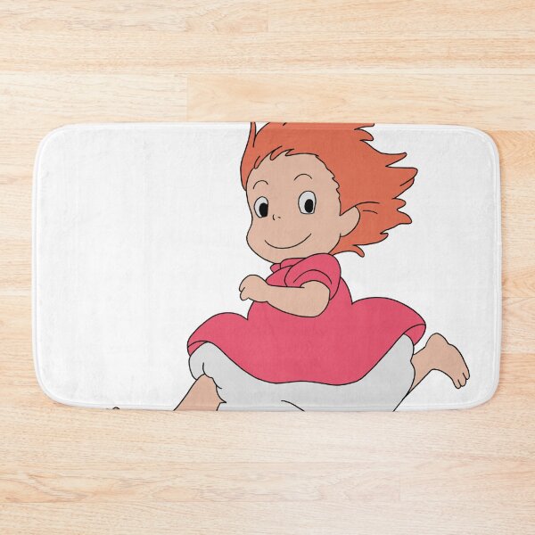 Item preview, Ponyo Cute Running Solo Poster Illustration designed and sold by Iska-Designs.