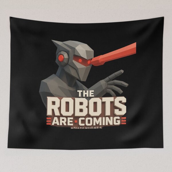 Item preview, Powered by AI Robot Design Futuristic Artificial Intelligence Tech Aesthetic Machine Learning Cyberpunk Graphic designed and sold by TEEJAMBOREE.