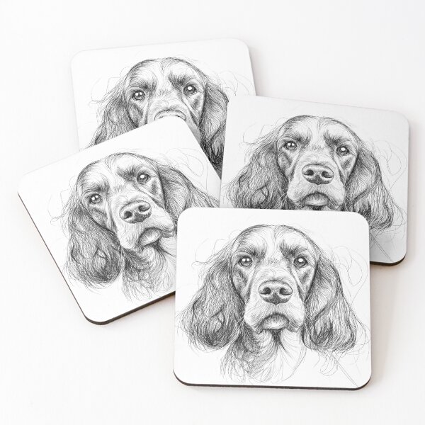 Item preview, Cocker Spaniel Doggie Illustration designed and sold by Roxane Bay.