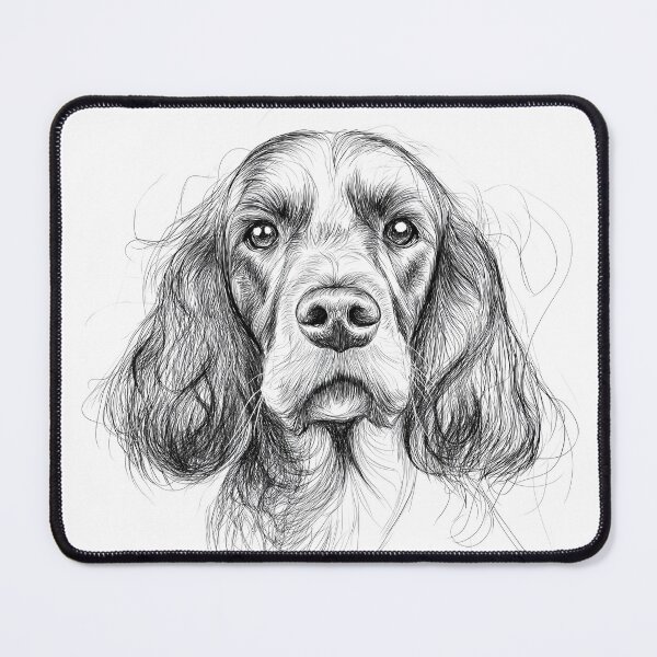 Item preview, Cocker Spaniel Doggie Illustration designed and sold by Roxane Bay.