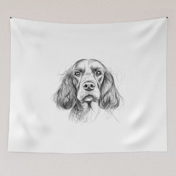 Item preview, Cocker Spaniel Doggie Illustration designed and sold by Roxane Bay.