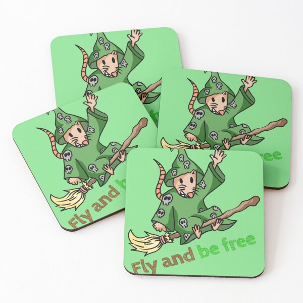 Item preview, Fly and Be Free Witch Wizard Mouse on designed and sold by baresddeidago.
