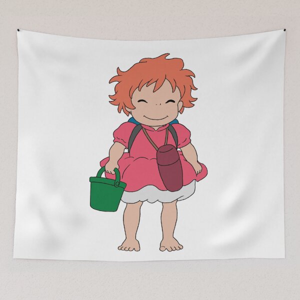 Item preview, Ponyo Cute Smiling Solo Illustration designed and sold by Iska-Designs.