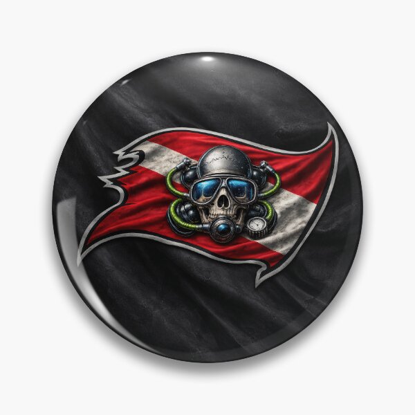 Item preview, Scuba Diver Down Flag Skull Dive Flag Underwater Diving Design designed and sold by artistwill.