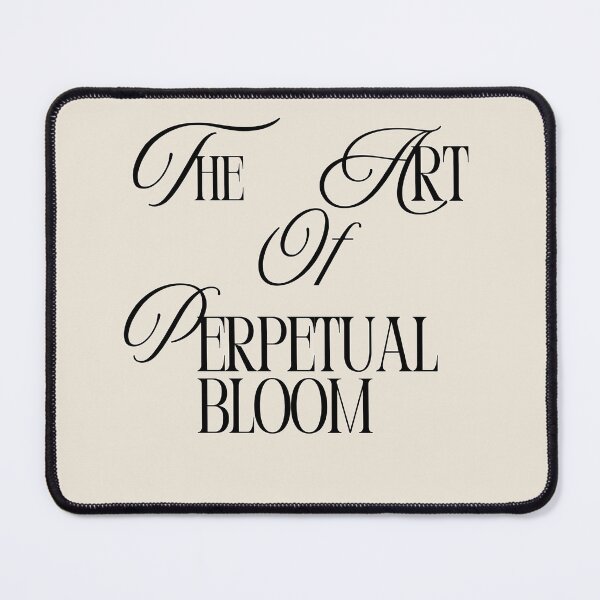 Item preview, THE ART OF PERPETUAL BLOOM – Minimal Black Text Typography  designed and sold by KleanGirlAesthetics.