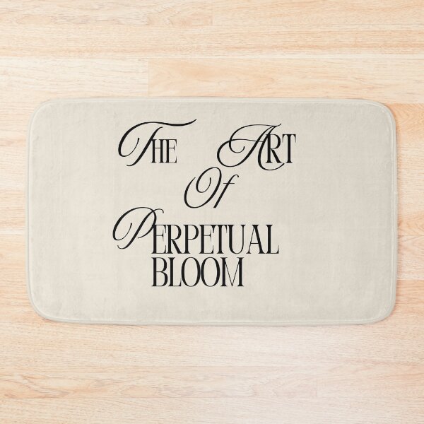 Item preview, THE ART OF PERPETUAL BLOOM – Minimal Black Text Typography  designed and sold by KleanGirlAesthetics.
