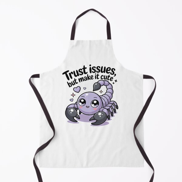 Item preview, Trust Issues But Make It Cute Kawaii Scorpion T-Shirt designed and sold by Cool-cat-art.