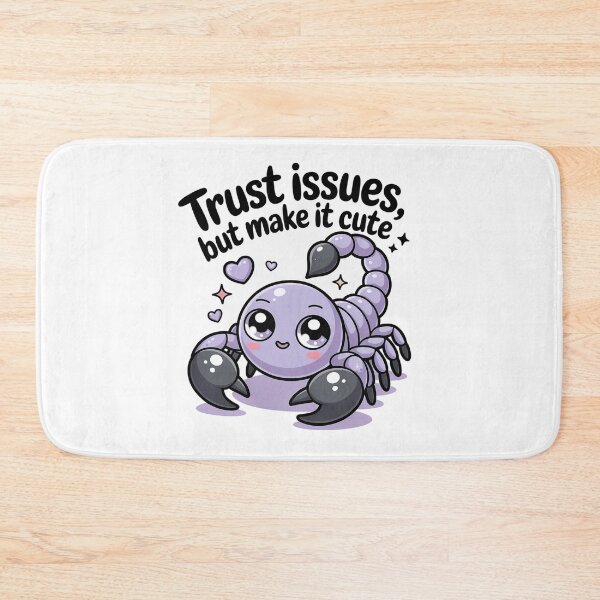 Item preview, Trust Issues But Make It Cute Kawaii Scorpion T-Shirt designed and sold by Cool-cat-art.
