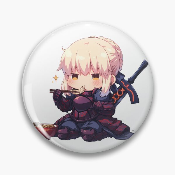 Item preview, Saber Alter Fate Stay Night Chibi Ramen Mode designed and sold by mildaclairmo.