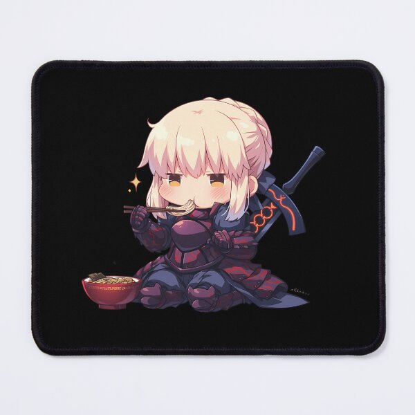 Item preview, Saber Alter Fate Stay Night Chibi Ramen Mode designed and sold by mildaclairmo.