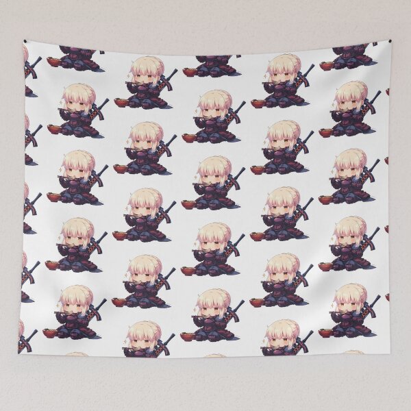 Item preview, Saber Alter Fate Stay Night Chibi Ramen Mode designed and sold by mildaclairmo.